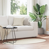 vidaXL Områdesmatta Grädde 80x150 cm Halkfri