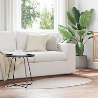 vidaXL Områdesmatta Sand 80x150 cm Polyester Halkfri