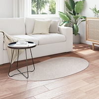 vidaXL Områdesmatta Sand 80x150 cm Polyester Halkfri
