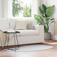 vidaXL Områdesmatta Grå 80x150 cm Polyester Halkfri