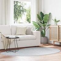 vidaXL Områdesmatta Grå 140x200 cm Polyester Halkfri