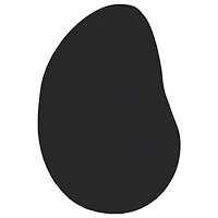 vidaXL Områdesmatta Svart 100x200 cm Polyester Antiskid