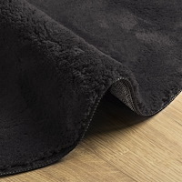 vidaXL Områdesmatta Svart 100x200 cm Polyester Antiskid