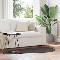 vidaXL Matta 'HUARTE'Kort Lugg Mjuk och Tvättbar Antracit 80x150 cm
