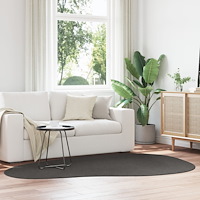 vidaXL Matta "HUARTE" Kort Lugg Mjuk och Tvättbar Antracit 160x230 cm