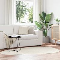 vidaXL Matta "HUARTE" Mjuk Tvättbar Gräddfärgad Kort Lugg 140x200 cm