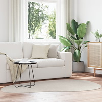 vidaXL Matta ""HUARTE"" Kort Lugg Mjuk och Tvättbar Sand 140x200 cm