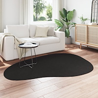 vidaXL Matta "HUARTE" Kort Lugg Mjuk och Tvättbar Svart 140x200 cm