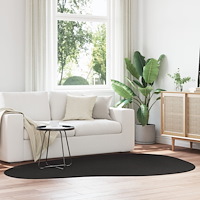 vidaXL Matta 'HUARTE' Kort lugg Mjuk och Tvättbar Svart 160x230 cm
