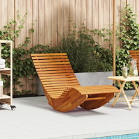 vidaXL Gungande solstolar 2 pcs Solid trä Akacia