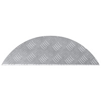 vidaXL Aluminiummattor för trappor 15 st Halkfri 60x18 cm