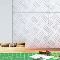 vidaXL Aluminium Checker Plates 4 st Halkfria 30x30 cm