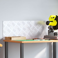 vidaXL Trappsteg Rektangulär 2 pcs Silver 50 x 30 cm Aluminium