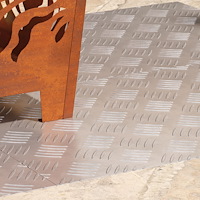 vidaXL Aluminium Checker Plates 4 st Halkfria 70x40 cm