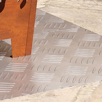 vidaXL Aluminium Mönstrade Plattor 2 st Halkfria 80x40 cm