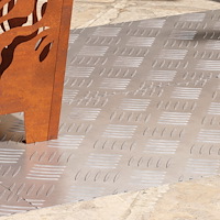 vidaXL Aluminium Checker Plates 4 st Antislipp 90x40 cm