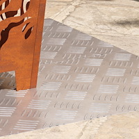 vidaXL Aluminium Checkerplattor 2 st Halkfria 100x40 cm