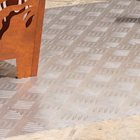 vidaXL Aluminium Checker Plates 4 st Antiskid 90x50 cm