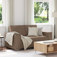 vidaXL Soffa Loveseat Cappuccino 120 cm i konstläder