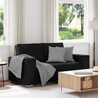 vidaXL Loveseat Soffa Svart 120 cm Konstläder