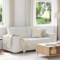 vidaXL Kärlekssoffa Vit 140 cm Konstläder