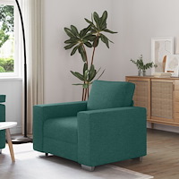 vidaXL Mörkgrön Fåtölj - 59 cm Tyg