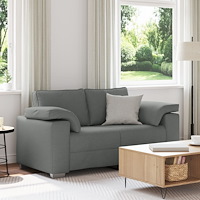 vidaXL Loveseat i Mörkgrå, 120 cm Tyg