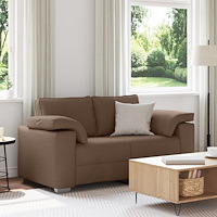 vidaXL Loveseat Soffa Brun 120 cm Tyg
