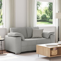 vidaXL Loveseat Soffa - Ljusgrå, 120 cm Tyg