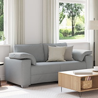 vidaXL Loveseat Soffa i Ljusgrå - 140 cm Tyg