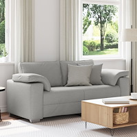 vidaXL Loveseat Soffa – Ljusgrå, 140 cm i tyg