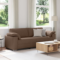 vidaXL Brun 3-Sits Soffa 178 cm Tyg