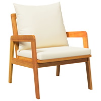 vidaXL Trädgårdsstolar 2 st 59.5x65x71.5 cm Massivt trä akacia