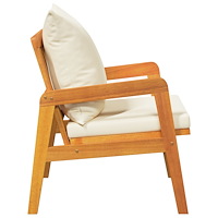vidaXL Trädgårdsstolar 2 st 59.5x65x71.5 cm Massivt trä akacia