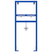 vidaXL Dold Monteringsram för Handfat 50x112-136 cm Stål