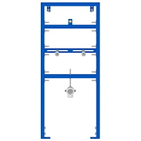 vidaXL Dold Monteringsram för Urinal 50x115-139 cm Stål