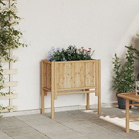 vidaXL Trädgårdsodlingsbädd 70x35x70 cm Bambufiber