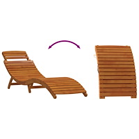 vidaXL Solstolar 2 st Solid Akaciaträ