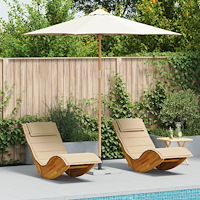 vidaXL Uteplatsparaply Krämvit 270x260 cm i bambu