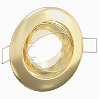 vidaXL Infällda Spotlights 12 st Rund GU10 Guld Ø90 mm Stål