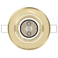 vidaXL Infällda Spotlights 12 st Rund GU10 Guld Ø90 mm Stål