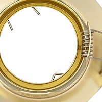 vidaXL Infällda Spotlights 12 st Rund GU10 Guld Ø90 mm Stål