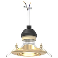 vidaXL Infällda Spotlights 12 st Rund GU10 Guld Ø90 mm Stål