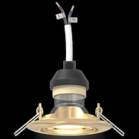 vidaXL Infällda Spotlights 12 st Rund GU10 Guld Ø90 mm Stål