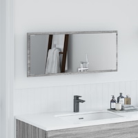 vidaXL Spegel Grå sonoma Konstruerat trä 90 x 33 cm Spegel