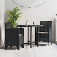 vidaXL Trädgård Stol 2 pcs Antracit 53 x 49 x 85 cm PP