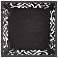vidaXL Eldstad fyrkantig svart 40x40x40 cm stål