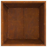 vidaXL Eldstad 50x50x30 cm väderbeständigt stål