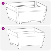 vidaXL Eldstad 50x50x30 cm väderbeständigt stål
