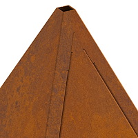 vidaXL Eldstad pyramid 50x50x51 cm väderbeständigt stål